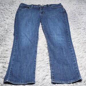 Levis Jeans Womens 14M 14 Medium Classic Straight Blue Denim Denim Stretch 32x30